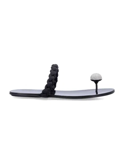 Pedro Garcia Black Pipa Sandals In Multi