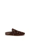 Pedro Garcia Braidy Perforted Sandals In Brown