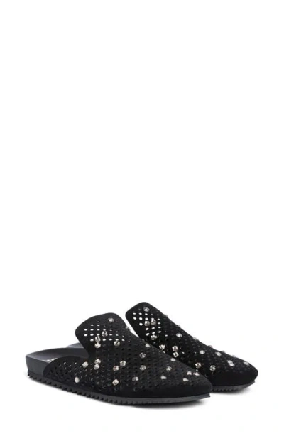 Pedro Garcia Braidy Studded Mule In Black