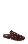 Pedro Garcia Braidy Studded Mule In Brown