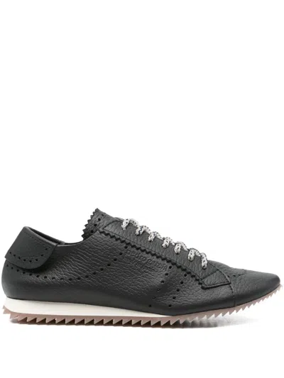 Pedro Garcia Celin Perforated Sneakers In Black