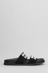 Pedro Garcia Dilys Flats In Black Suede In Black
