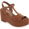 Pedro Garcia Domiel Ankle Strap Platform Sandal In Spice Castoro