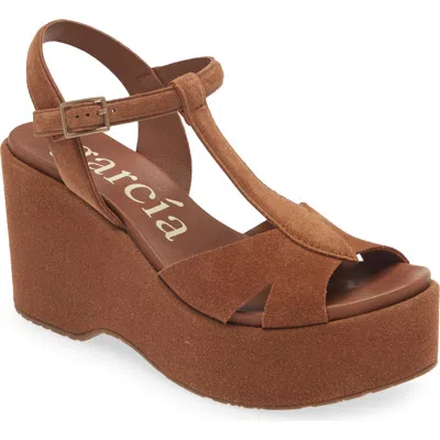 Pedro Garcia Domiel Ankle Strap Platform Sandal In Spice Castoro
