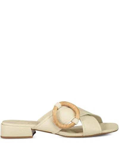 Pedro Garcia Edem Circle-detail Sandals In Neutral