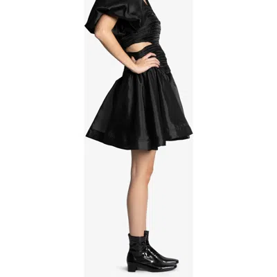 Pedro Garcia Encina Faux Suede Ankle Boot In Black