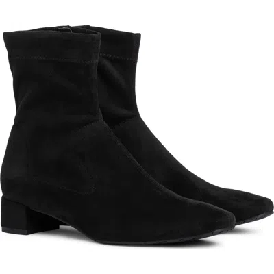 Pedro Garcia Encina Faux Suede Ankle Boot In Black