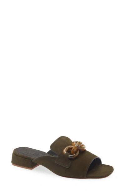 Pedro Garcia Enna Slide Sandal In Brown