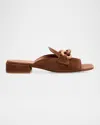 Pedro Garcia Enna Suede Chain Loafer Mules
