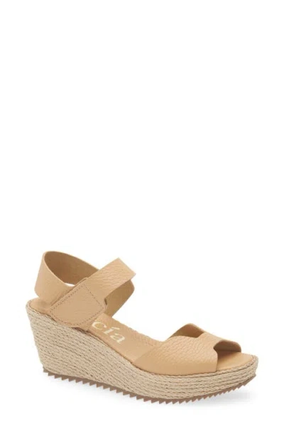 Pedro Garcia Fama Platform Wedge Sandal In Multi
