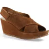 Pedro Garcia 'frigg' Wedge Sandal In Brown