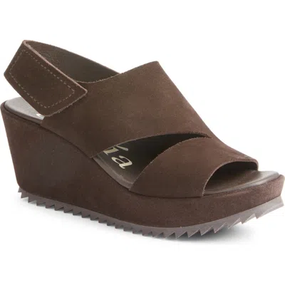Pedro Garcia Fritzi Wedge Sandal In Cafe Castoro
