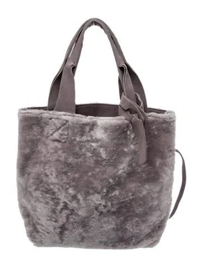 Pre-owned Pedro Garcia Fur Bucket Bag In Purple