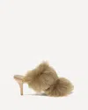 Pedro Garcia 65mm Fur-trimmed Heeled Sandals In Neutral
