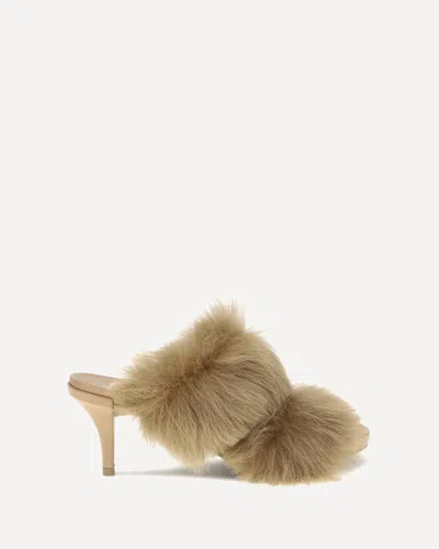 Pedro Garcia Fur-trimmed Mules Sandals