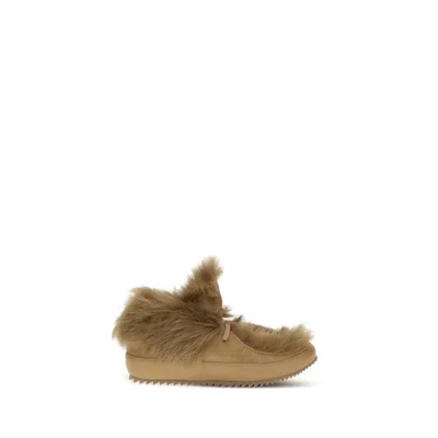 Pedro Garcia Furry Ankle Boots In Brown