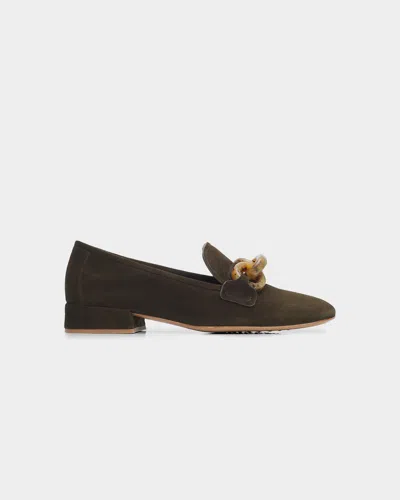 Pedro Garcia Gizi Suede Loafers In Brown