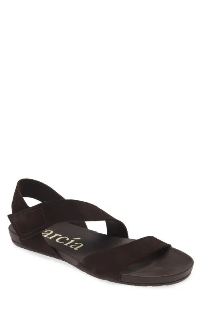 Pedro Garcia Jade Flat Sandal In Cafe Castoro