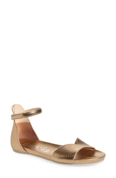 Pedro Garcia Jela Ankle Strap Sandal In Gold