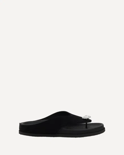 Pedro Garcia Jewel Sandals In Black