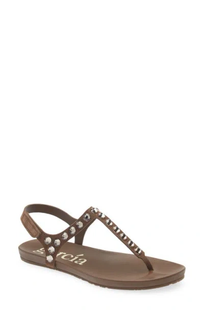 Pedro Garcia Judith Ankle Strap Sandal In Brown