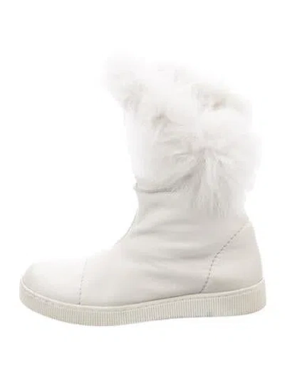 Pre-owned Pedro Garcia Leather Boots In White