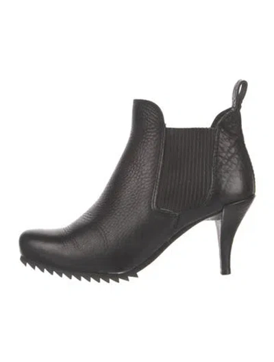 Pre-owned Pedro Garcia Leather Chelsea Boots In Black