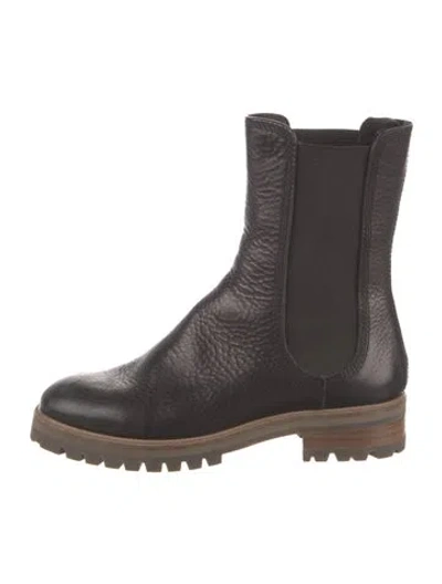 Pre-owned Pedro Garcia Leather Chelsea Boots In Black