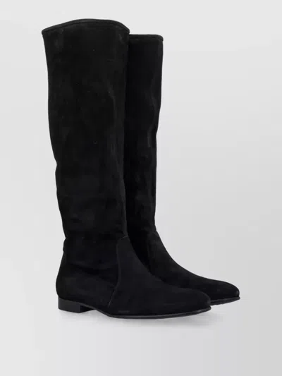 Pedro Garcia Leather Knee-high Slouch Boots In Black