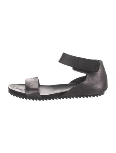 Pre-owned Pedro Garcia Leather Sandals In Black