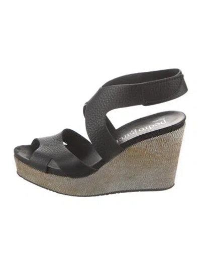 Pre-owned Pedro Garcia Leather Sandals In Black