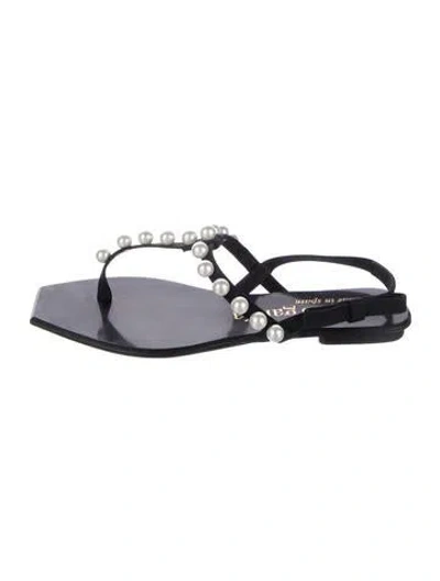 Pre-owned Pedro Garcia Leather Sandals In Black