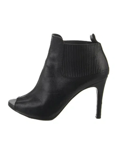 Pre-owned Pedro Garcia Leather Slingback Sandals In Black