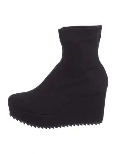 Pre-owned Pedro Garcia Neoprene Sock Boots In Black