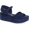 Pedro Garcia Nirvana Platform Sandal In Marina Castoro