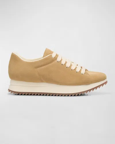 Pedro Garcia Orinda Suede Platform Sneakers In Rope