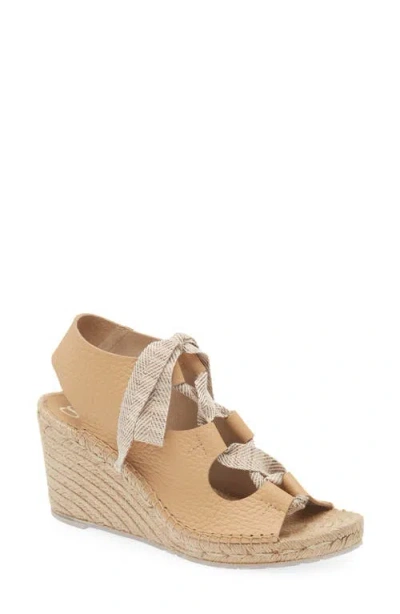Pedro Garcia Otelia Wedge Sandal In Camel Cervo