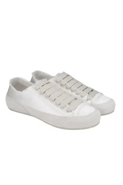 Pedro Garcia Parson Laced Sneakers Meringue Satin In Red