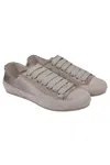 Pedro Garcia Parson Laced Sneakers Pipa Satin In Gray