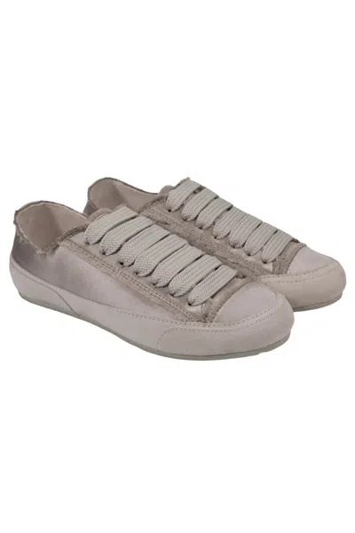 Pedro Garcia Parson Laced Sneakers Pipa Satin In Gray