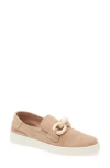 Pedro Garcia Pastora Loafer In Beige Plush Suede