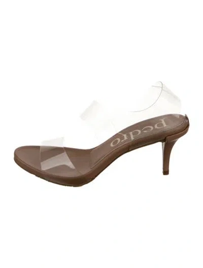 Pre-owned Pedro Garcia Pvc Mules In Clear