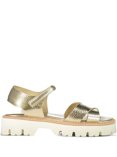 Pedro Garcia Reiko Sandals In Gold