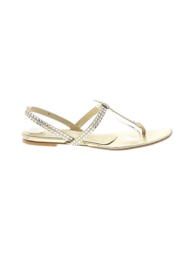 Pre-owned Pedro Garcia Sandals In Gold