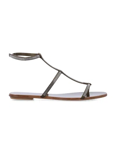 Pedro Garcia Enola T-bar Sandals In Green