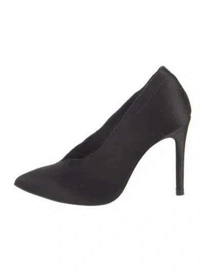 Pre-owned Pedro Garcia Satin Pumps In Black