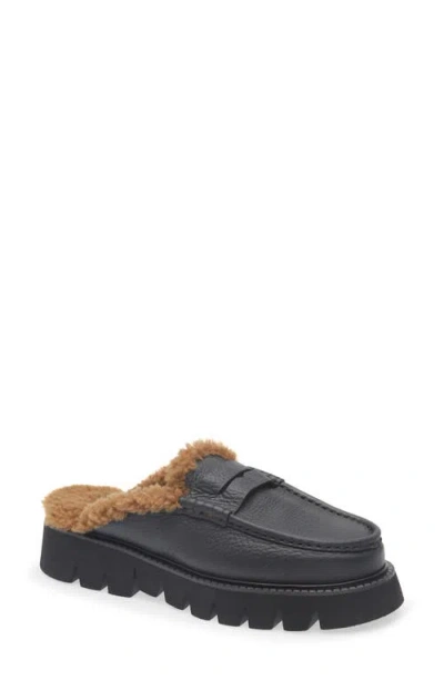 Pedro Garcia Savy Lug Sole Mule In Black