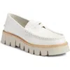 Pedro Garcia Sebas Lug Penny Loafer In White Cervo