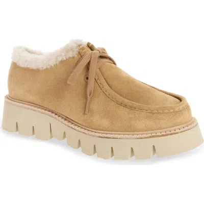 Pedro Garcia Soe Loafer With Genuine Shearling Trim In Neutral