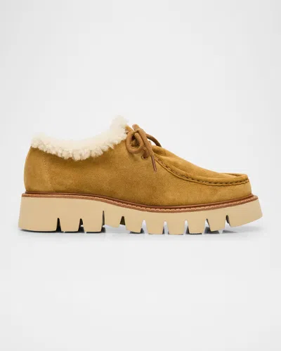 Pedro Garcia Soe Shearling-lined Suede Chukka Boots